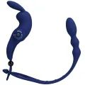Ayad Rabbit Vibratorring mit Stecker Blau von Pretty Love Male