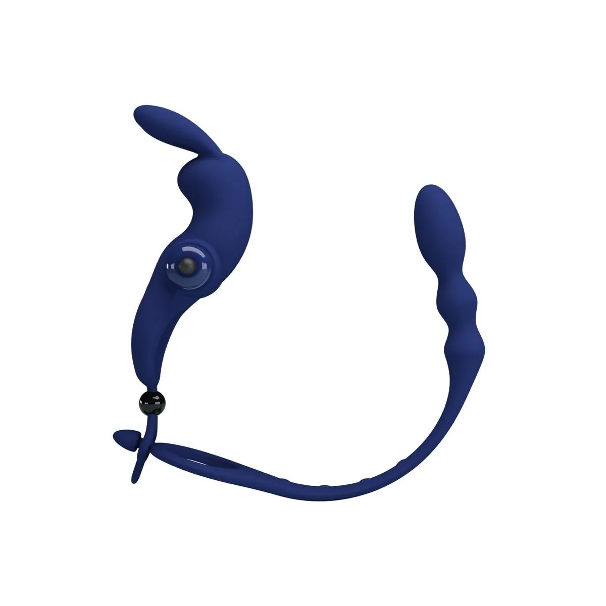 Ayad Rabbit Vibratorring mit Stecker Blau von Pretty Love Male | Fesselliebe.de