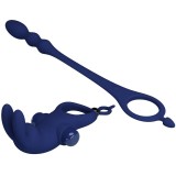 Ayad Rabbit Vibratorring mit Stecker Blau von Pretty Love Male | Fesselliebe.de