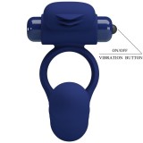 Ajmal Vibrationsring mit Stecker Blau von Pretty Love Male | Fesselliebe.de