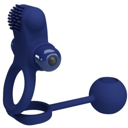 Remington Doppelvibrationsring mit Stecker Blau von Pretty Love Male | Fesselliebe.de