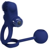 Remington Doppelvibrationsring mit Stecker Blau von Pretty Love Male | Fesselliebe.de
