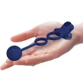 Remington Doppelvibrationsring mit Stecker Blau von Pretty Love Male