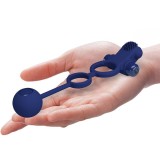 Remington Doppelvibrationsring mit Stecker Blau von Pretty Love Male | Fesselliebe.de