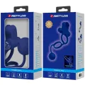 Remington Doppelvibrationsring mit Stecker Blau von Pretty Love Male