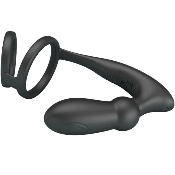 Emoni Penisring + Anal Plug 12 Vibrationen Schwarz von Pretty Love | Fesselliebe.de