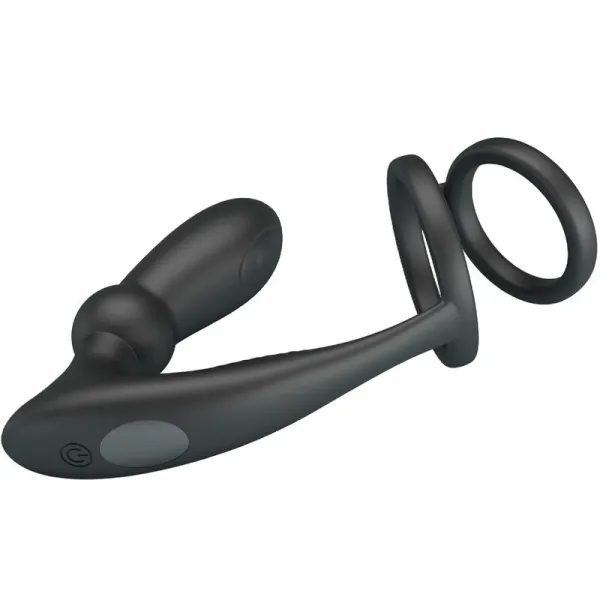 Emoni Penisring + Anal Plug 12 Vibrationen Schwarz von Pretty Love | Fesselliebe.de