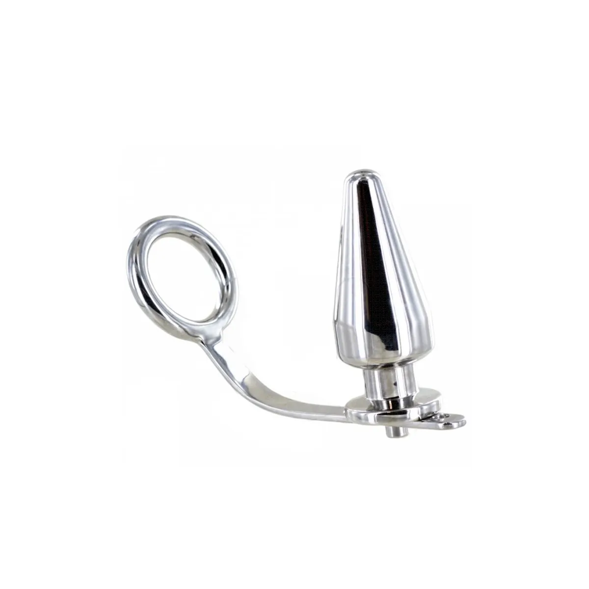 Stahlring mit Analplug, 45 X 45 Mm von Metal Hard | Fesselliebe.de