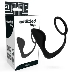 Analplug mit Schwarzem Penisring von Addicted Toys | Fesselliebe.de