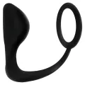 Analplug mit Schwarzem Penisring von Addicted Toys