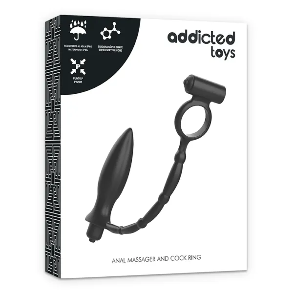 Analplug mit Vibrationsring von Addicted Toys | Fesselliebe.de