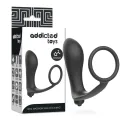 Vibratorischer Analplug mit Penisring von Addicted Toys