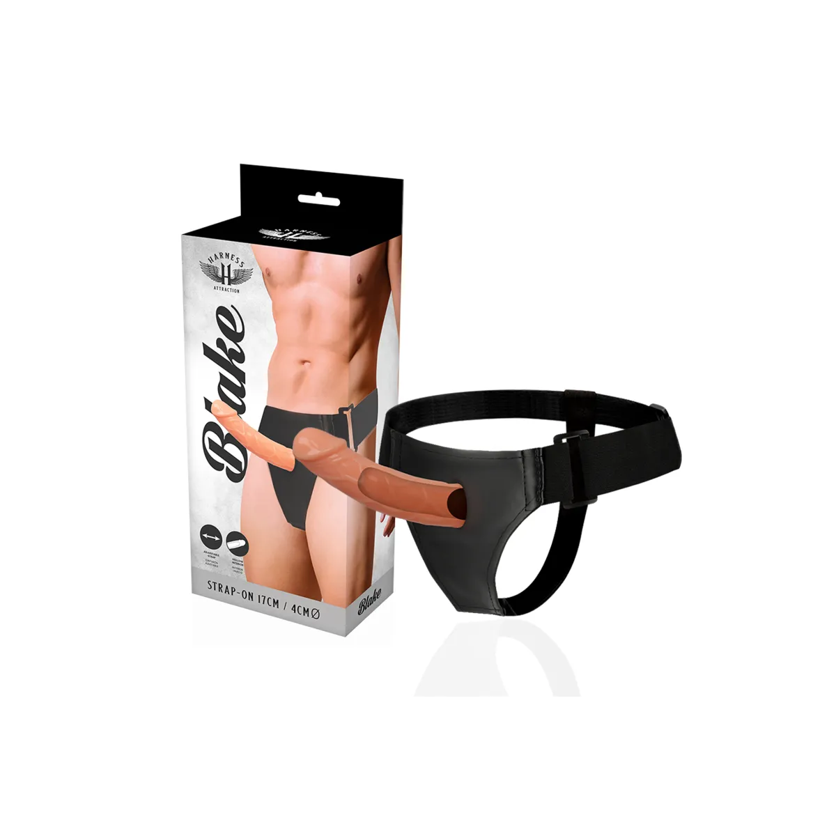 Rnes Hueco Blake 15,5 cm -O- 4 cm von Harness Attraction | Fesselliebe.de