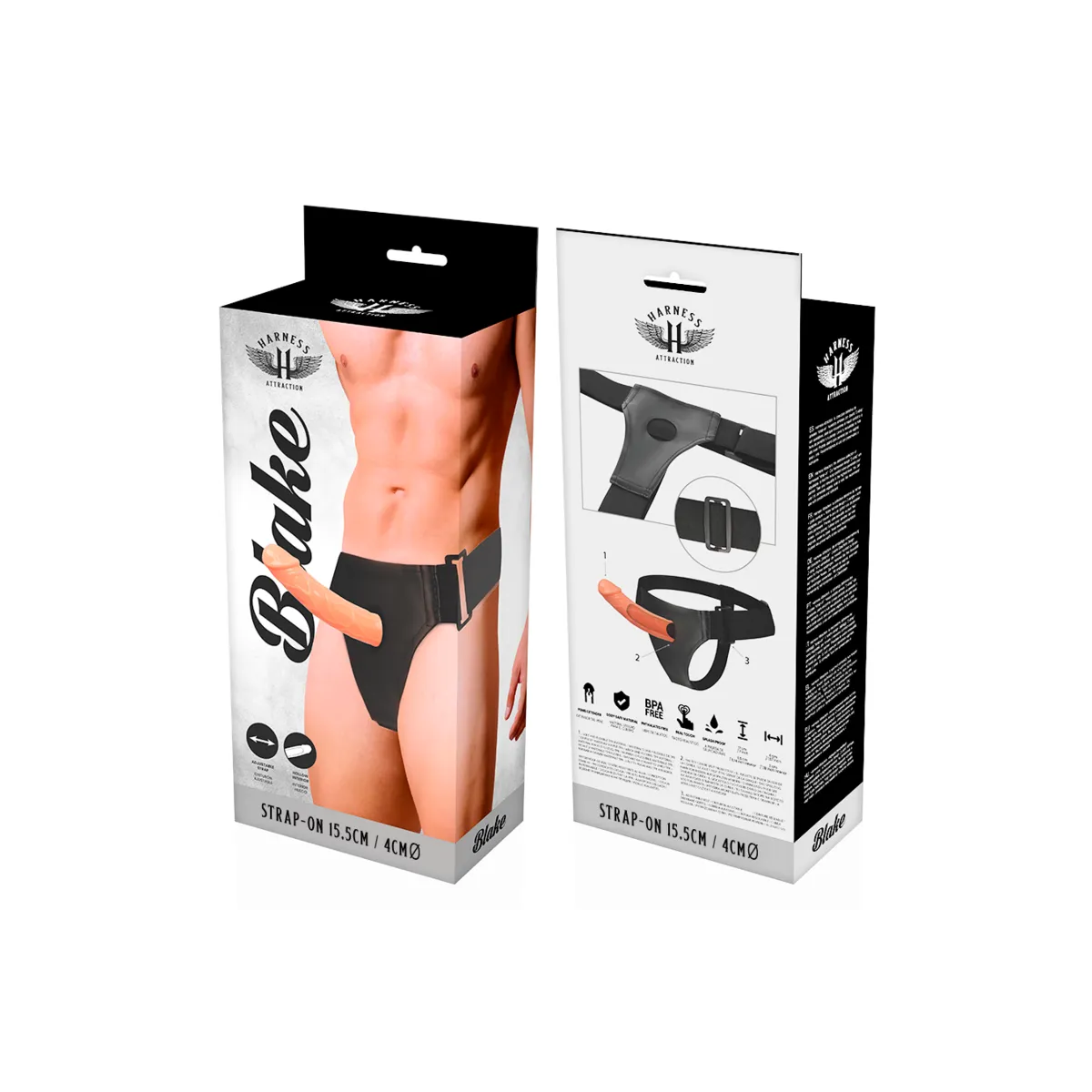 Rnes Hueco Blake 15,5 cm -O- 4 cm von Harness Attraction | Fesselliebe.de