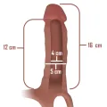 Hohlgeschirr mit Silikon-Dildo 16 X 3,5 cm von Intense Couples Toys
