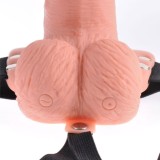 Verstellbarer Gurt mit Fernbedienung, Penis und Hoden und Vibrator, wiederaufladbar 15 cm von Fetish Fantasy Series | Fesselliebe.de