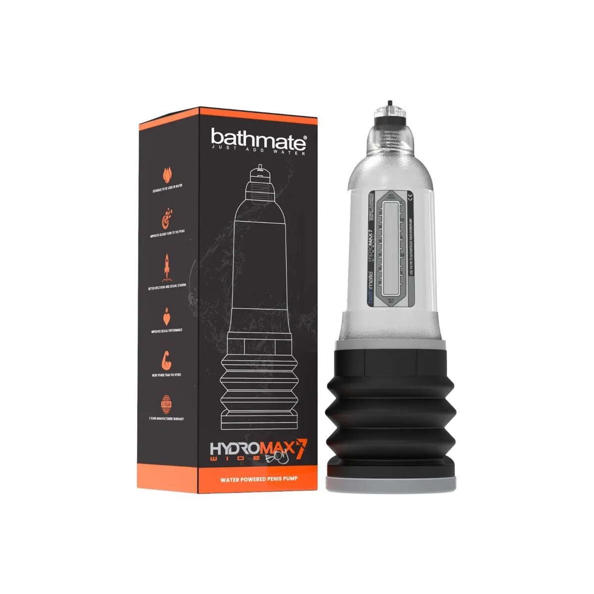Hydromax 7 Wide Boy X30 Transparent von Bathmate | Fesselliebe.de