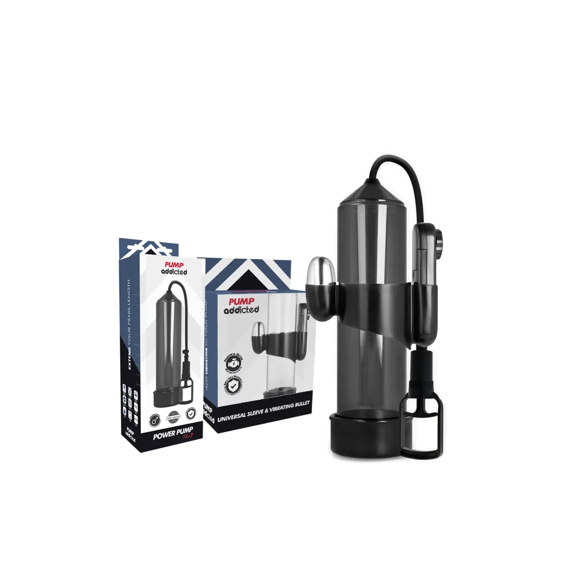 Rx7 Schwarzer Vibrator von Pump Addicted | Fesselliebe.de