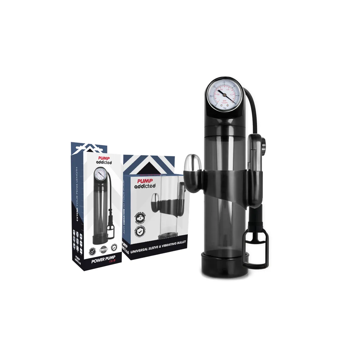 Rx9 Schwarzer Vibrator von Pump Addicted | Fesselliebe.de