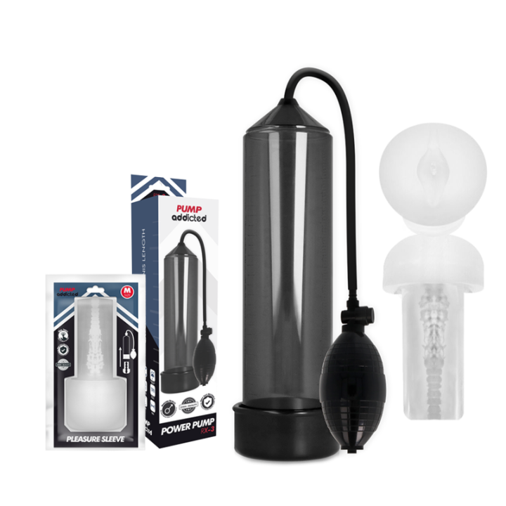 Rx3 Black mit Pleasure Sleeve von Pump Addicted | Fesselliebe.de