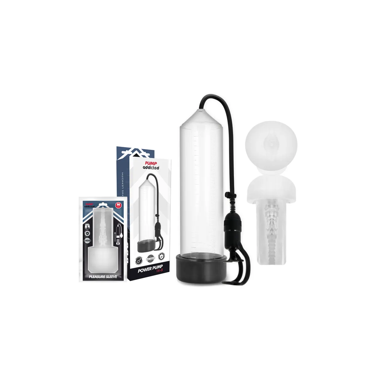 Rx5 Transparent mit Masturbator von Pump Addicted | Fesselliebe.de