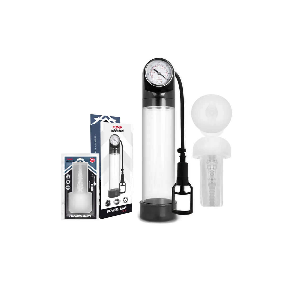 Rx9 Transparent mit Masturbator von Pump Addicted | Fesselliebe.de