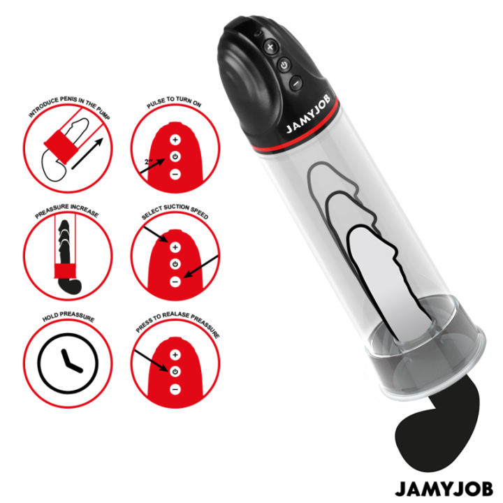 Xpand Automatische Pumpe 3 Saugstufen Grau von Jamyjob | Fesselliebe.de