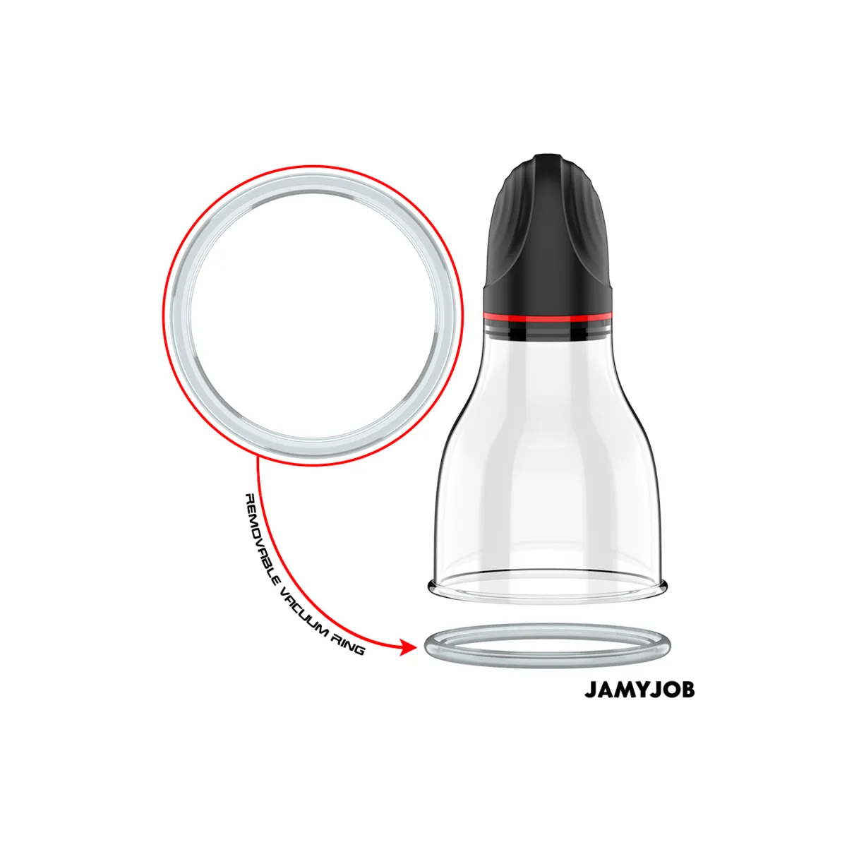 Xpand Lite Automatische Hodenpumpe 3 Saugstufen Grau von Jamyjob | Fesselliebe.de