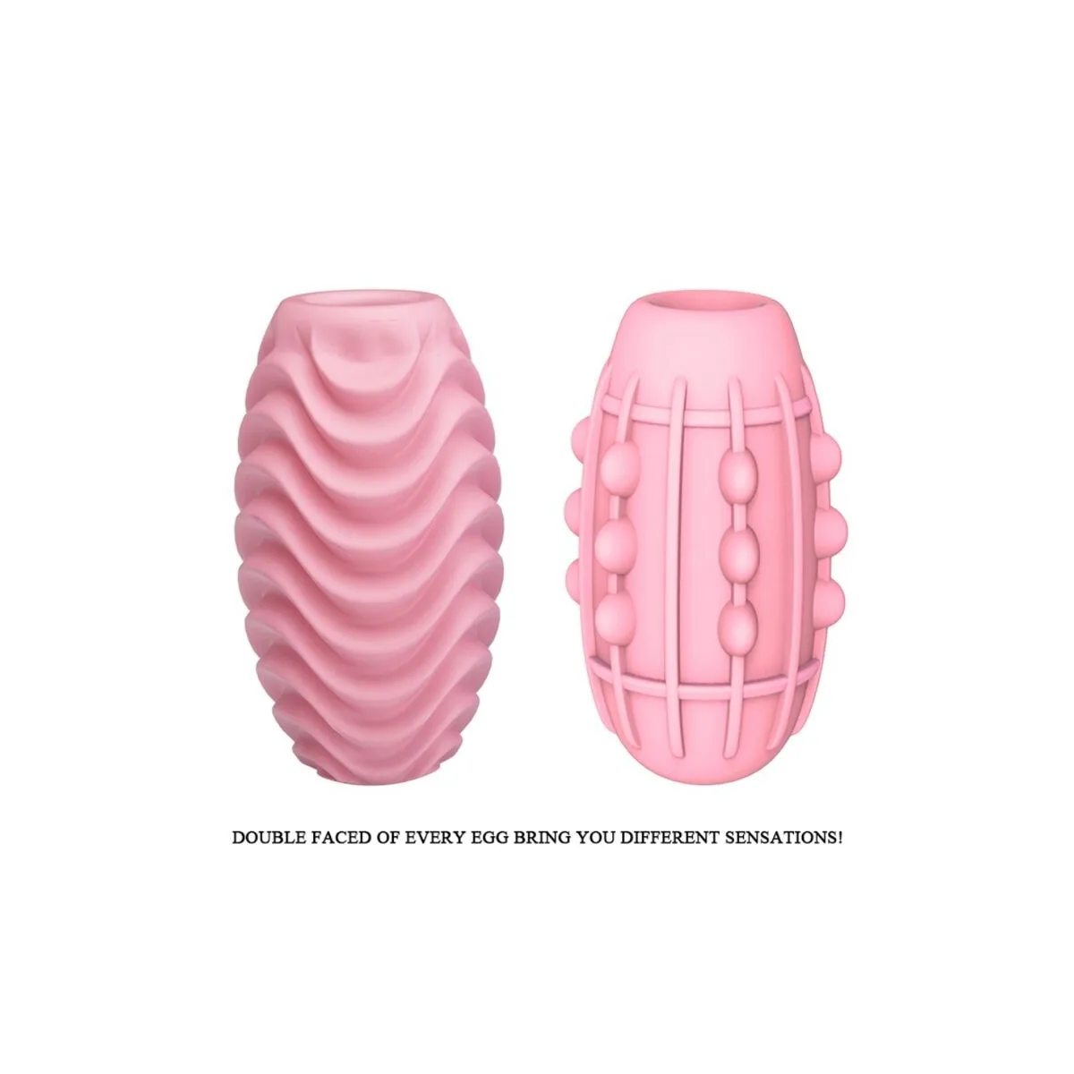 Rosa Doppelseitiges Masturbator-Ei von Pretty Love Male | Fesselliebe.de