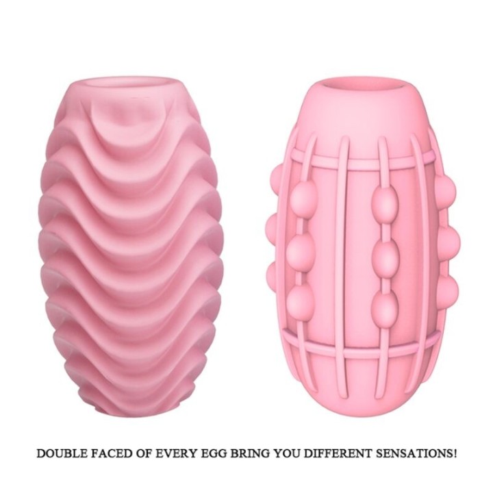 Rosa Doppelseitiges Masturbator-Ei von Pretty Love Male | Fesselliebe.de