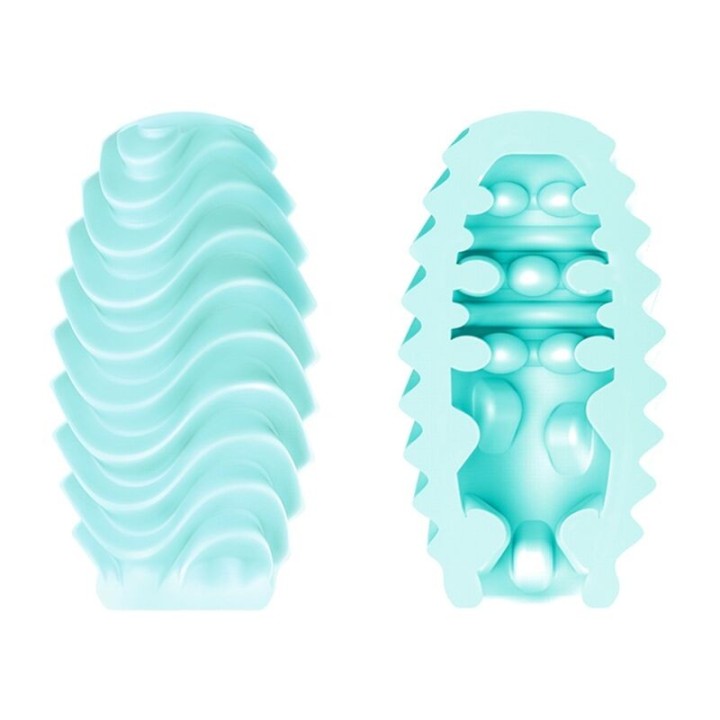 Türkis Doppelseitiges Masturbator-Ei von Pretty Love Male | Fesselliebe.de