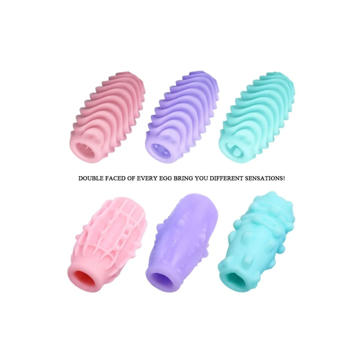 Doppelseitiges Masturbator-Ei 15 Stück von Pretty Love Male | Fesselliebe.de