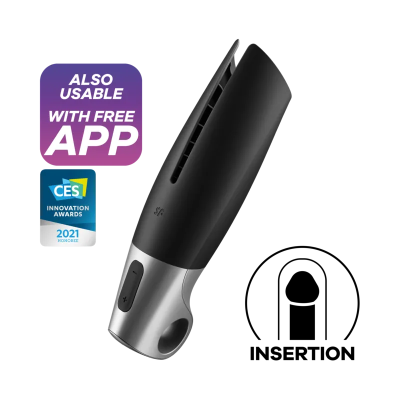 Power Masturbator Schwarz von Satisfyer Men | Fesselliebe.de