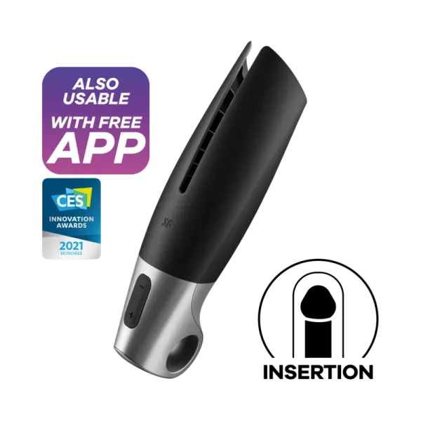 Power Masturbator Schwarz von Satisfyer Men | Fesselliebe.de