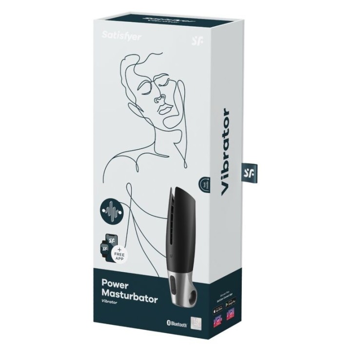 Power Masturbator Schwarz von Satisfyer Men | Fesselliebe.de