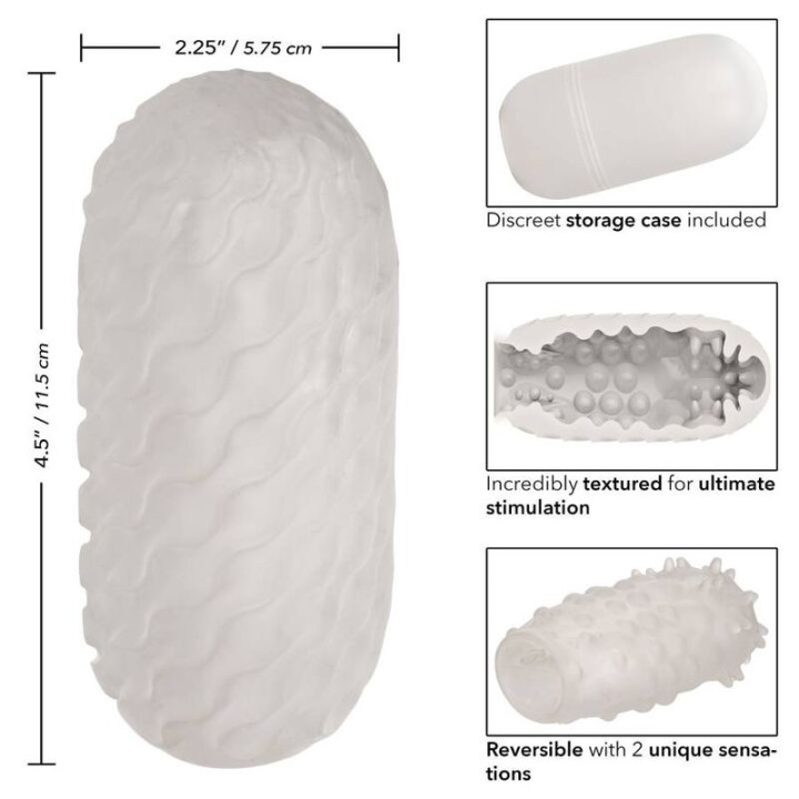 Reversible Nubby Stroker von Calexotics | Fesselliebe.de