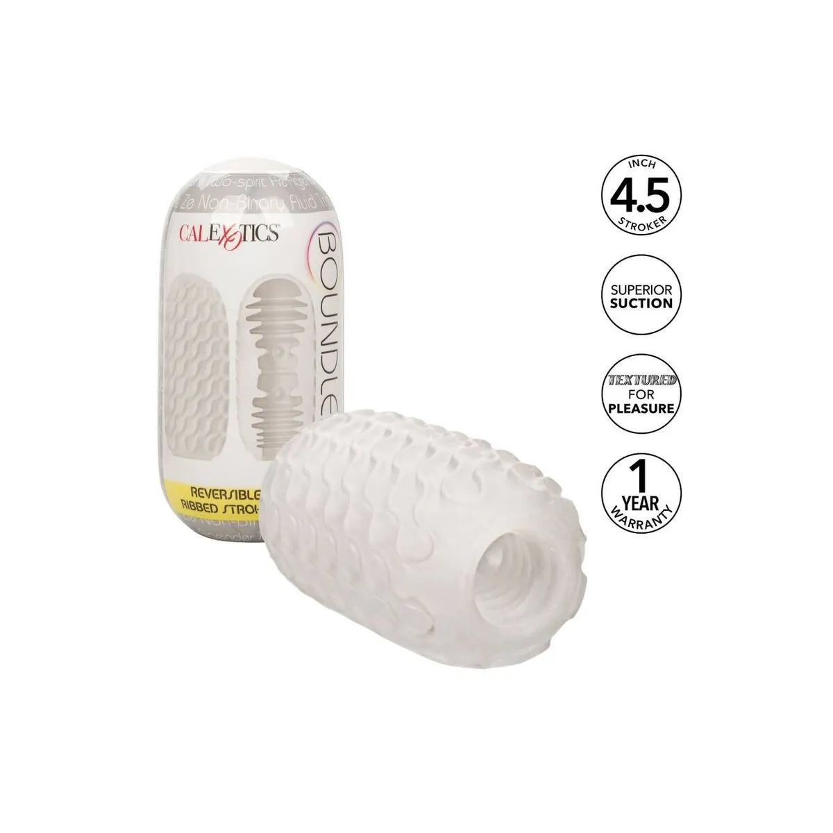 Reversible Ribbed Stroker von Calexotics | Fesselliebe.de