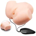 Realistische Vagina- und Anus-Doppelvibration von Crazy Bull