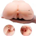Realistische Vagina- und Anus-Doppelvibration von Crazy Bull