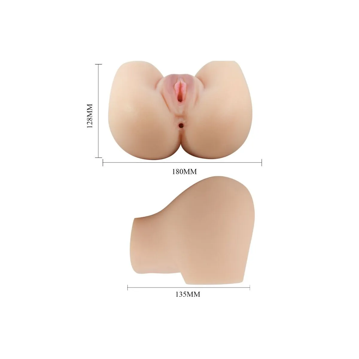 Realistischer Vagina- und Anus-Mila-Vibrator von Crazy Bull | Fesselliebe.de