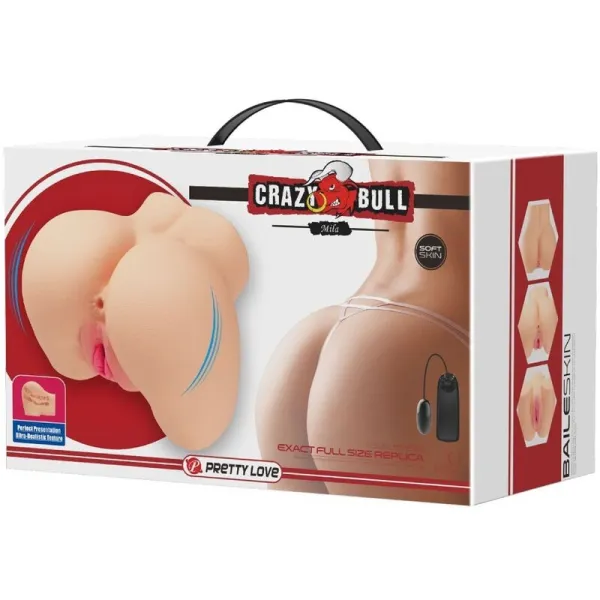 Realistischer Vagina- und Anus-Mila-Vibrator von Crazy Bull | Fesselliebe.de