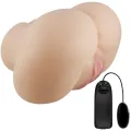 Realistischer Vagina- und Anus-Luna-Vibrator von Crazy Bull