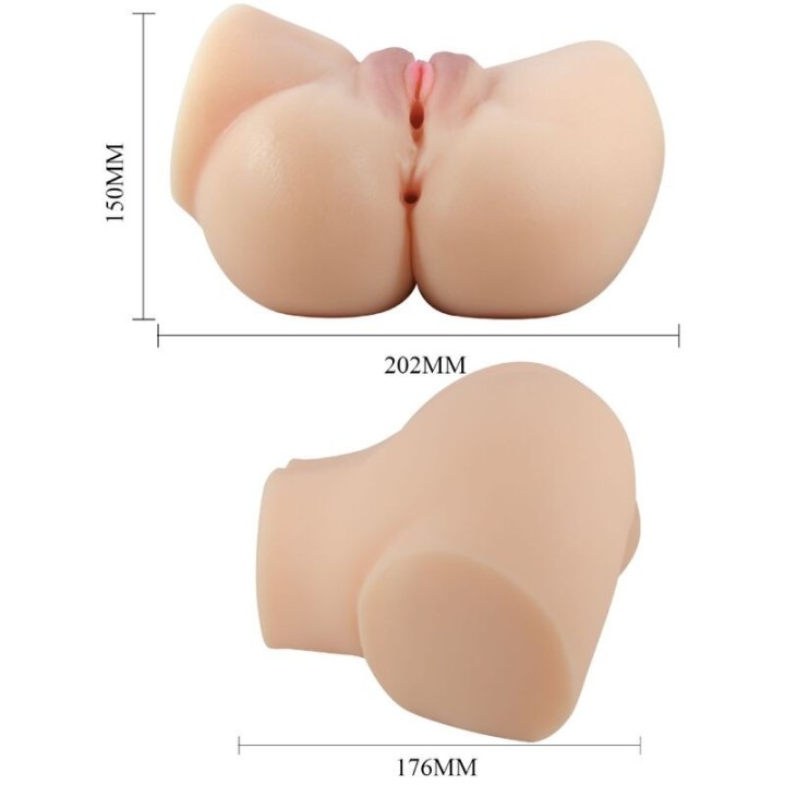 Realistischer Vagina- und Anus-Vibrator Emilia von Crazy Bull | Fesselliebe.de