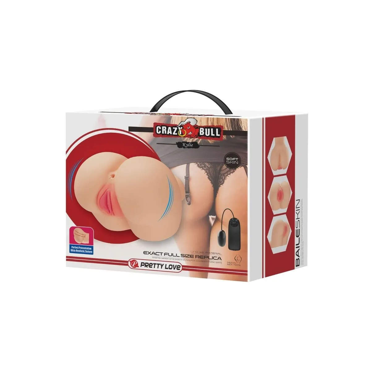 Realistischer Vagina- und Anus-Kylie-Vibrator von Crazy Bull | Fesselliebe.de