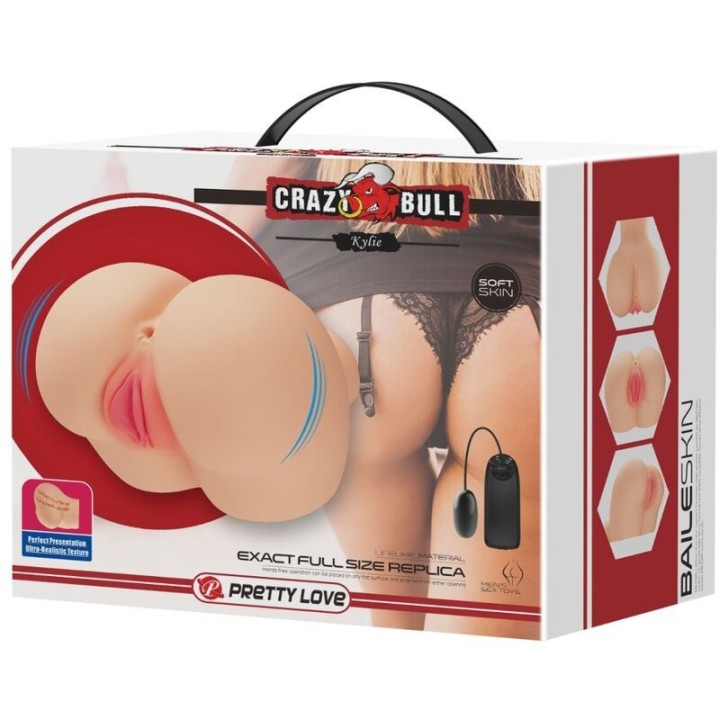 Realistischer Vagina- und Anus-Kylie-Vibrator von Crazy Bull | Fesselliebe.de