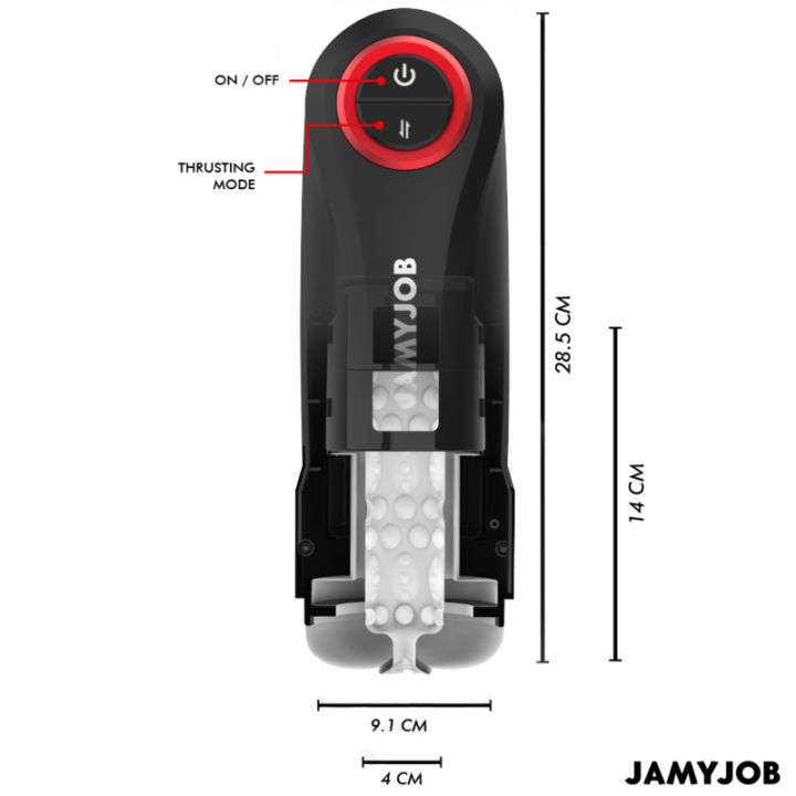 Automatischer Vagina-Masturbator mit Gravity-Funktion, 5 Saugmodi von Jamyjob | Fesselliebe.de