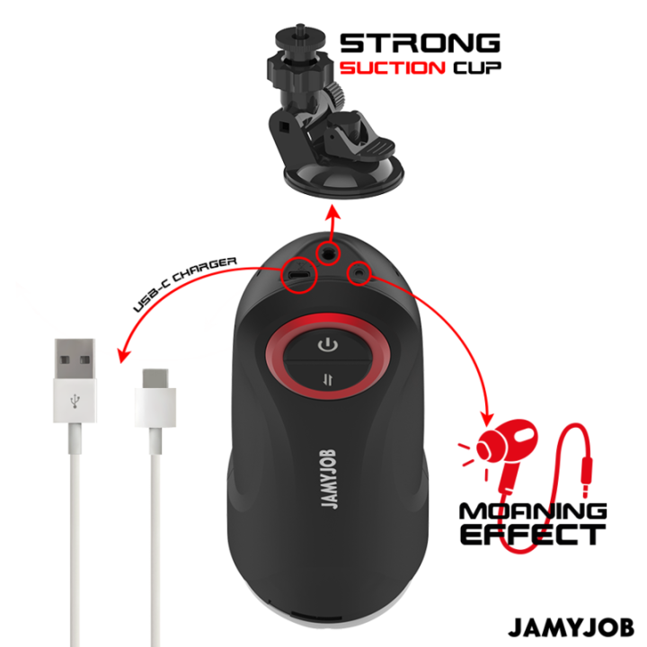 Automatischer Vagina-Masturbator mit Gravity-Funktion, 5 Saugmodi von Jamyjob | Fesselliebe.de