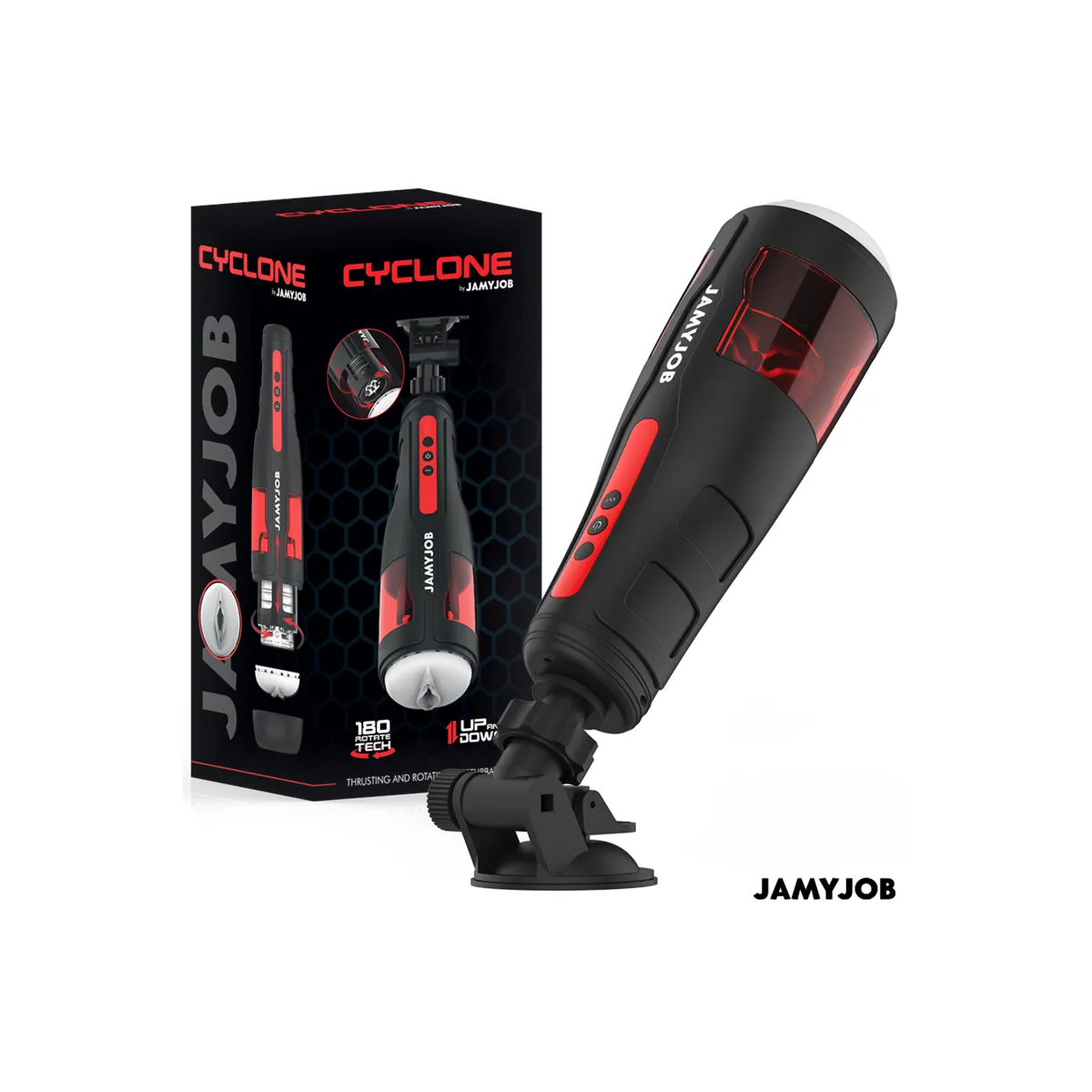 Cyclone Automatischer Vagina-Masturbator 10 Rotations- und Stossmodi von Jamyjob | Fesselliebe.de