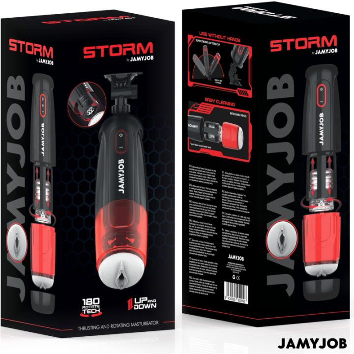 Storm Automatischer Vagina-Masturbator 10 Rotations- und Stossmodi von Jamyjob | Fesselliebe.de