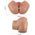 Hailey Vibrator Butt mit Realistischer Vagina und Anus-Fernbedienung von Crazy Bull